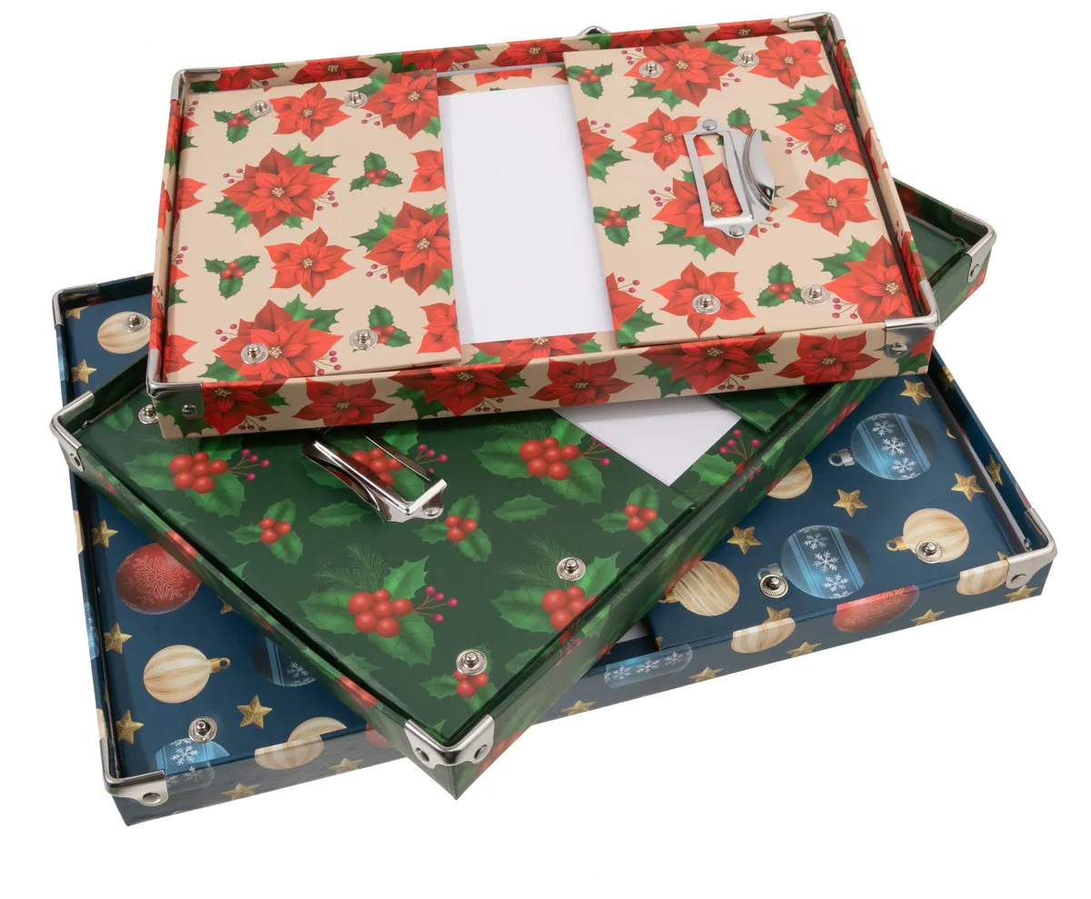 Forever Flowerz opbergdozen kerst set 3 stuks vouwbaar