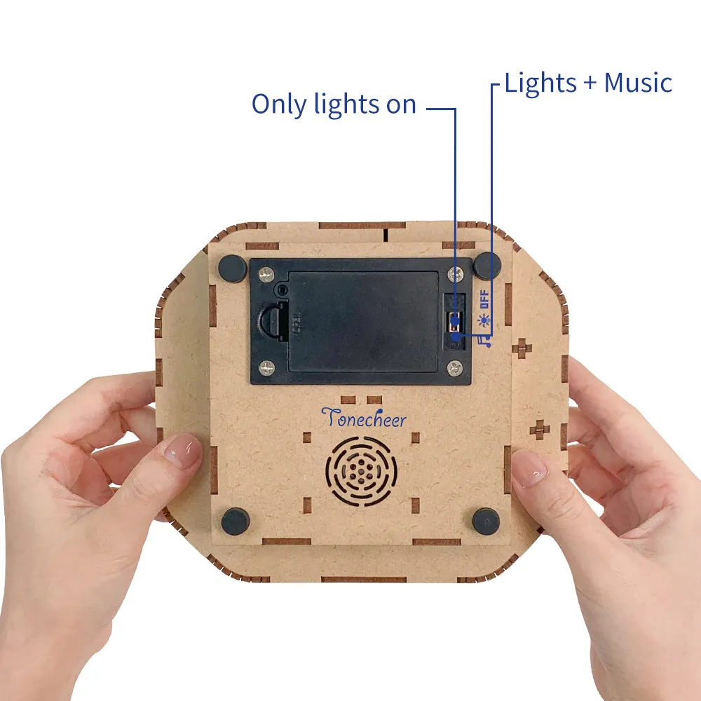 Figured'Art Romantisch Parijs 3D puzzel muziekdoos met LED