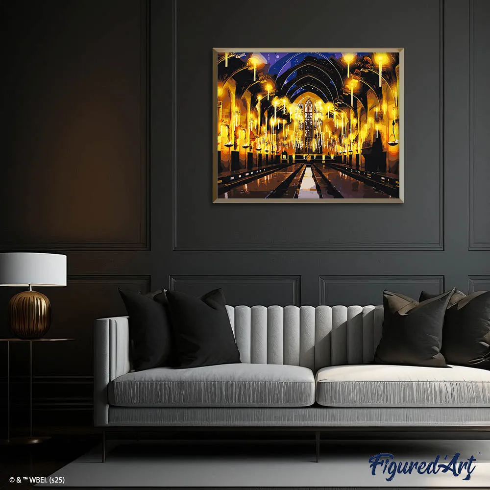 Figured'Art Harry Potter Grote Zaal schilderen op nummer 40x50cm