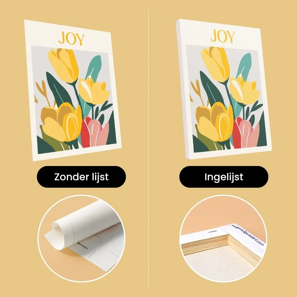 Figured'Art Bloeiende Emoties 1 schilderen op nummer 6x15x20cm