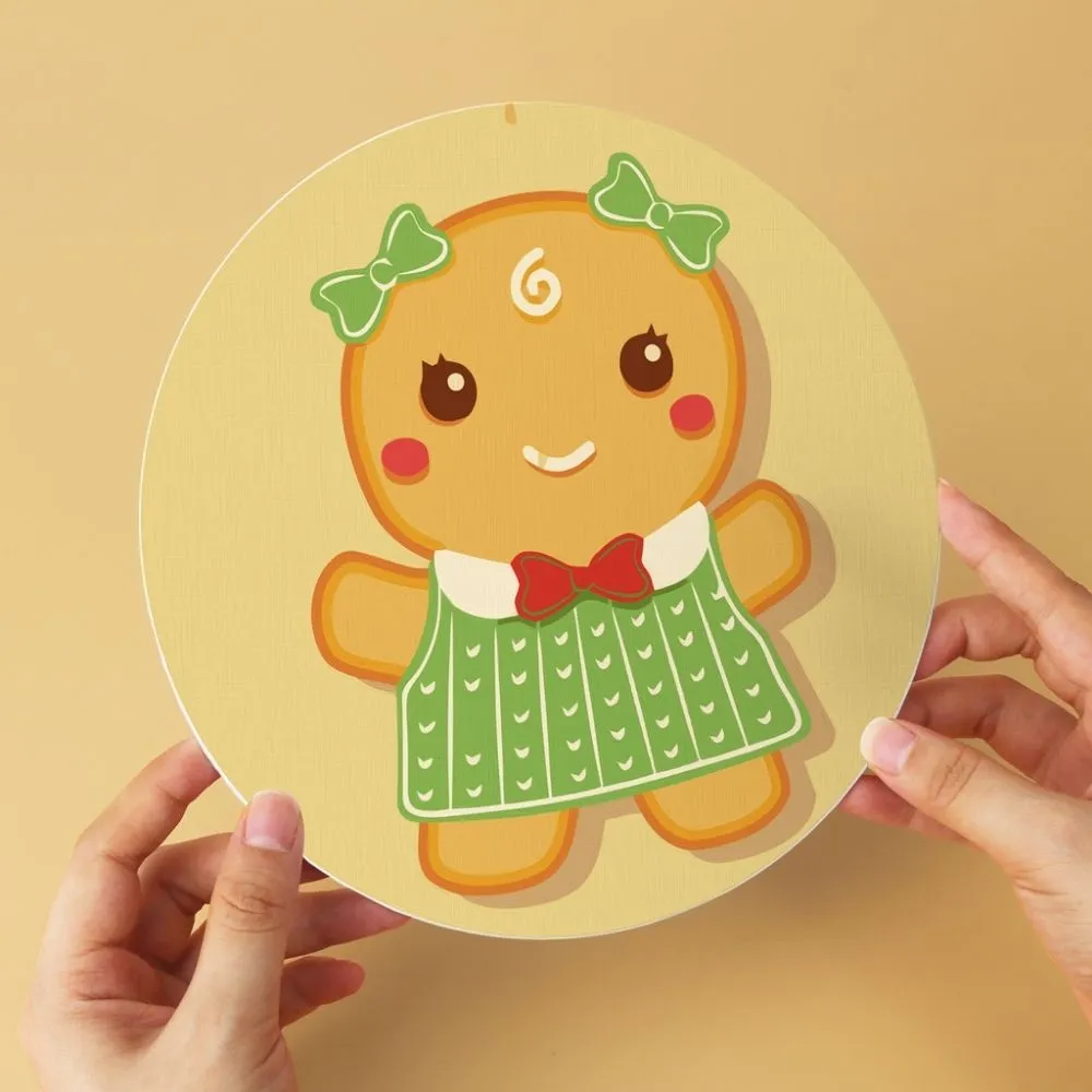 Figured'Art Mini Peperkoekvriendjes schilderen op nummer Ø20cm 6st