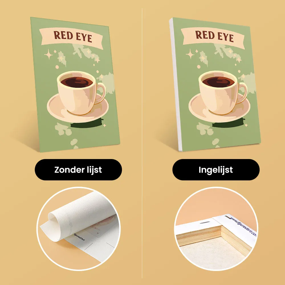 Figured'Art Mini Koffies van de Wereld schilderen op nummer 6 stuks 15x20cm