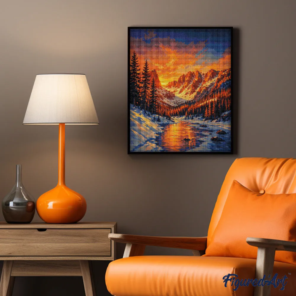 Figured'Art Rocky Mountain diamond painting 40x50 Colorado