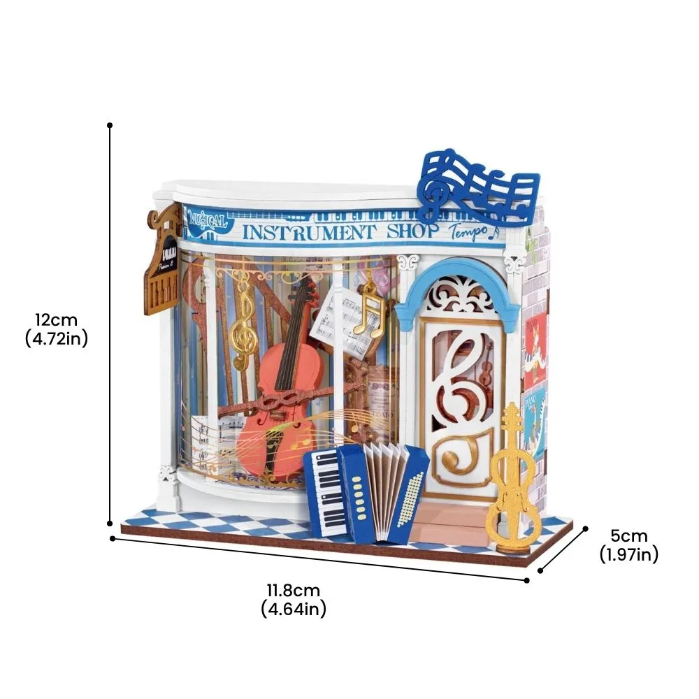 Figured'Art Melody muziekinstrumentenwinkel 3D puzzel 63 stuks
