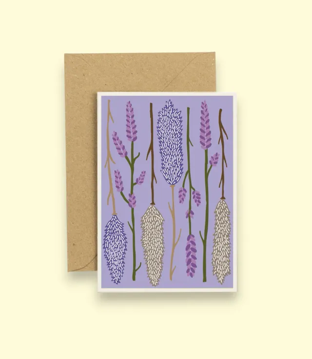 Studio Wald Dried Lilac wenskaart A6 blanco