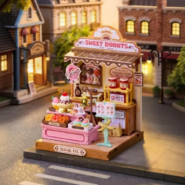 Figured'Art Sweetie donutwinkel miniatuurhuisje 3D puzzel 141-delig