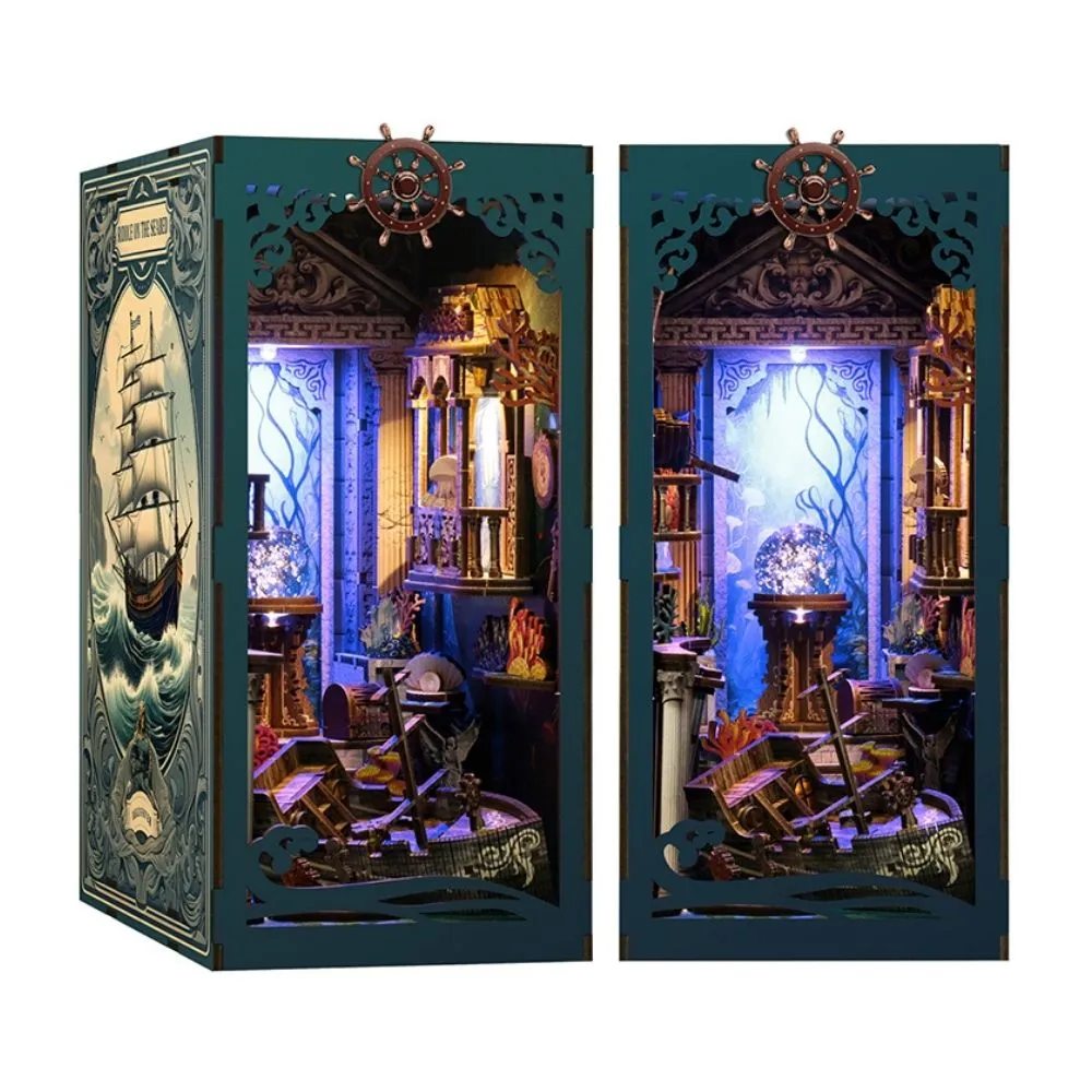 Figured'Art Book Nook Raadsel op de zeebodem 23x18x11 cm led
