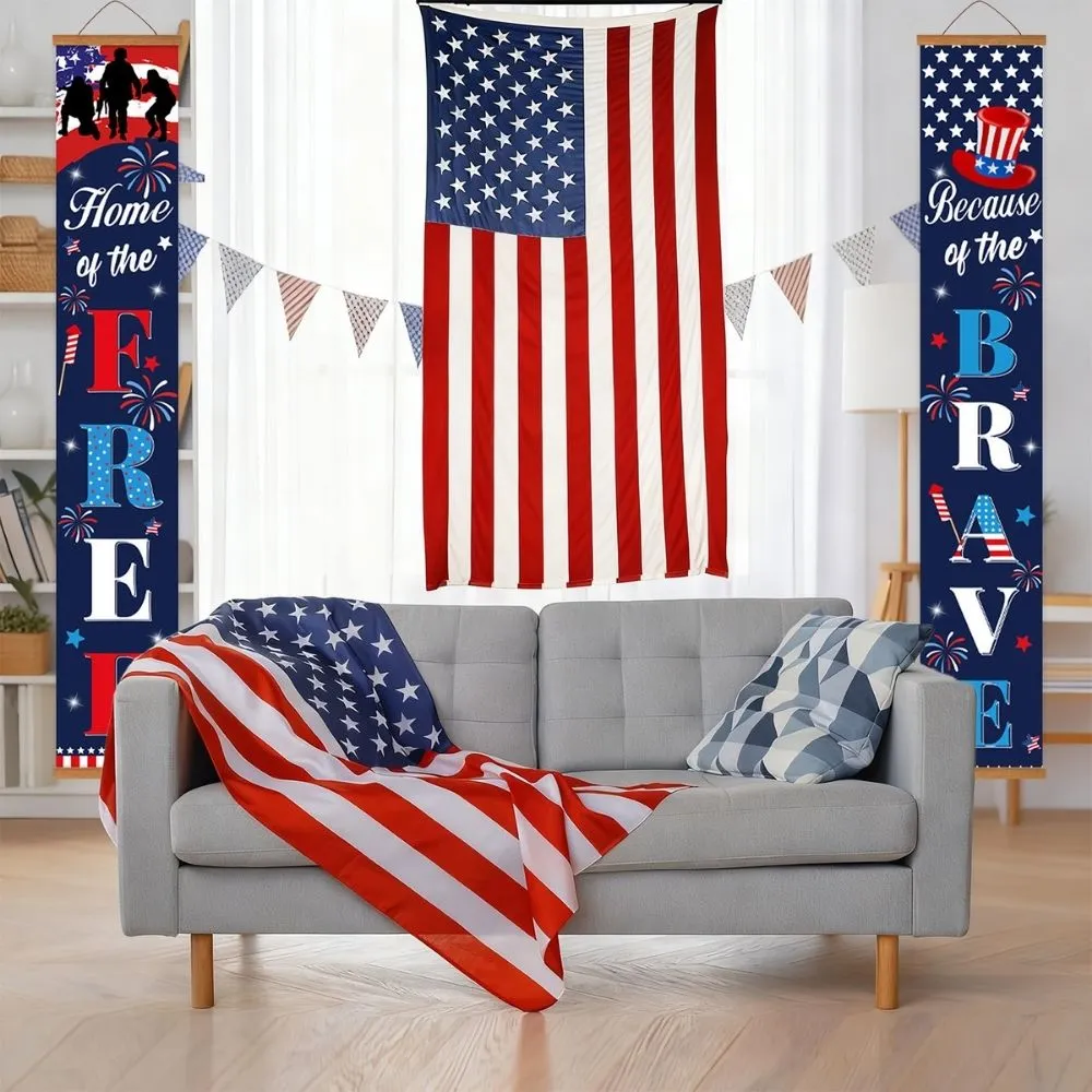 Figured'Art DIY Deur Banners Amerikaanse Guirlande 20x120 2 stuks
