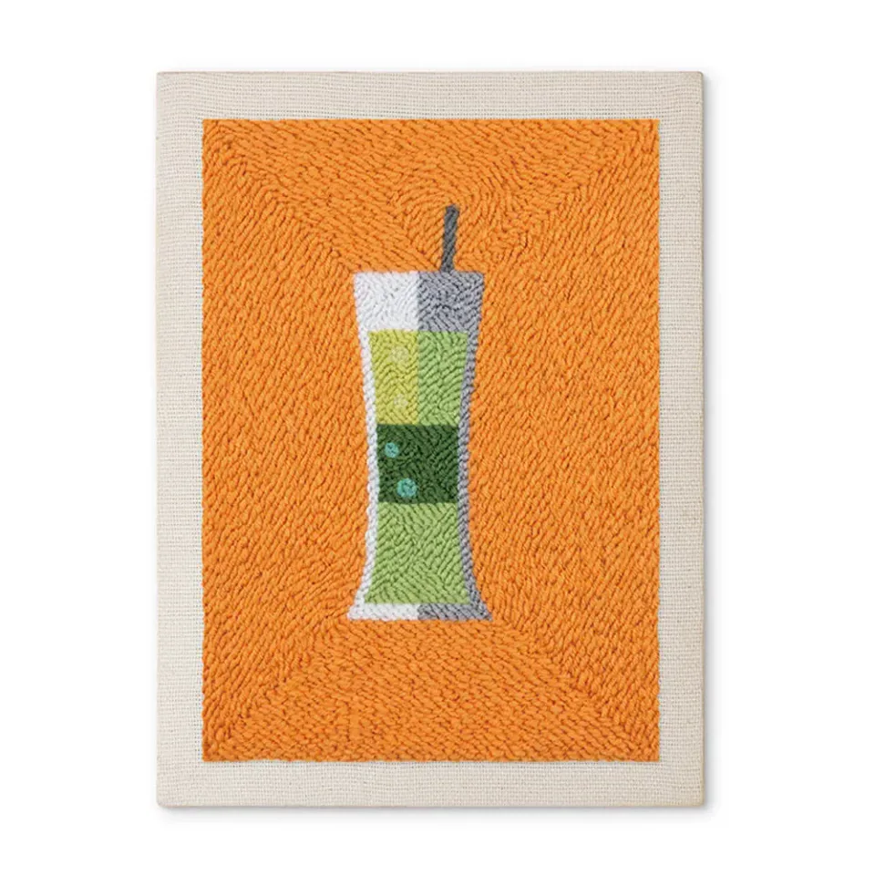 Figured'Art Cocktails 1 punch needle pakket met frame 20x30cm