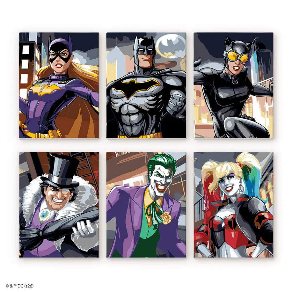 Figured'Art Batman mini schilderen op nummer 15x20 zonder lijst