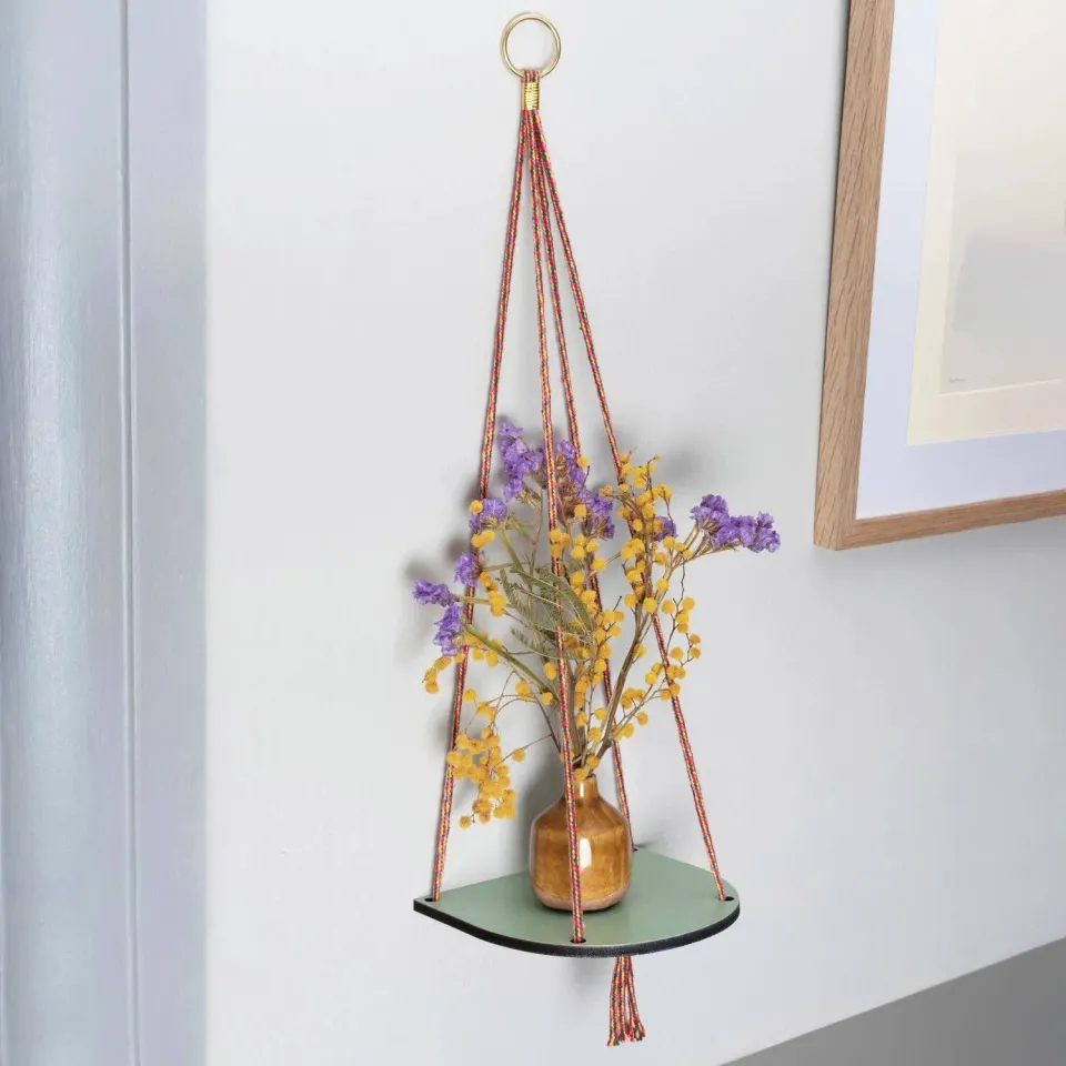 Studio Wald Small Plant Shelf Green Wash hangplantenplankje 15 cm