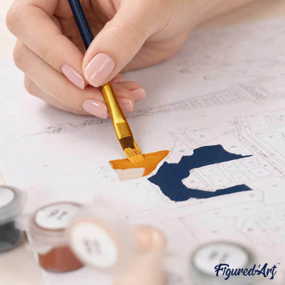 Figured'Art Waterverf Parijse Straat cadeauset paneel