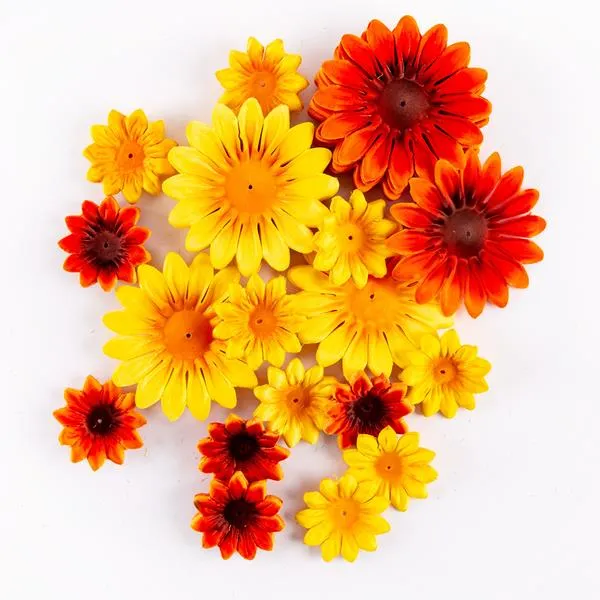 Craft Buddy Forever Flowerz Sunflowers bloemen set 120 stuks