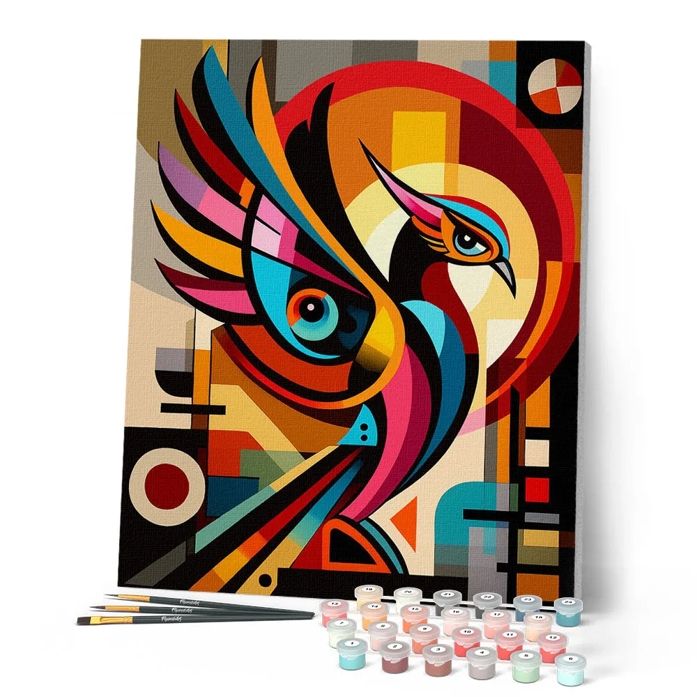 Figured'Art Gedurfd Abstract Feniks schilderen op nummers 40x50 cm