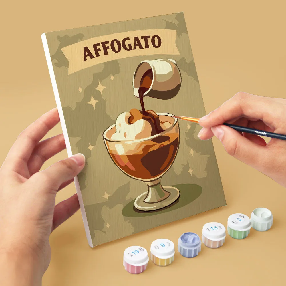 Figured'Art Mini Specialty Koffie schilderen op nummer 6 stuks 15x20cm