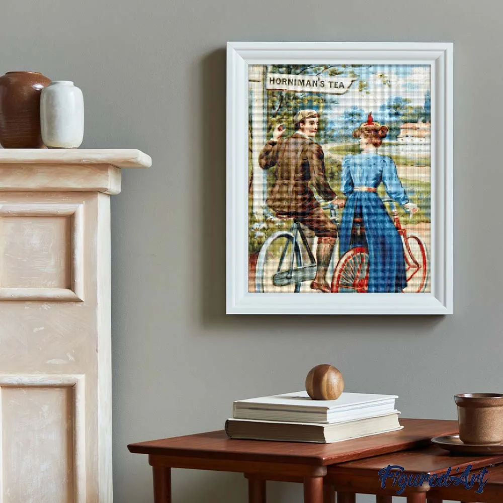 Figured'Art Romantische rit diamond painting 40x50 cm full drill