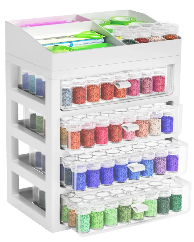 ARTDOT Diamond Painting opberger 4 lades 192 potjes