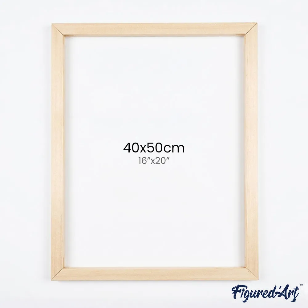 Figured'Art DIY houten frame 40x50 cm schilderen op nummer