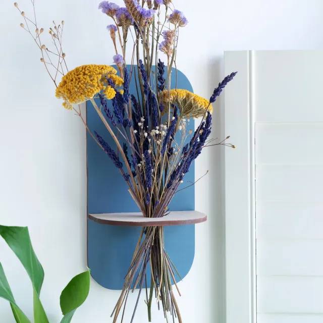 Studio Wald Dried Flower Shelf droogbloemenplank blue wash