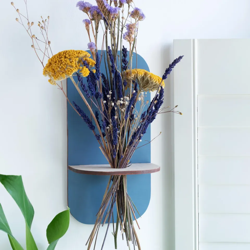 Studio Wald Dried Flower Shelf droogbloemenplank blue wash
