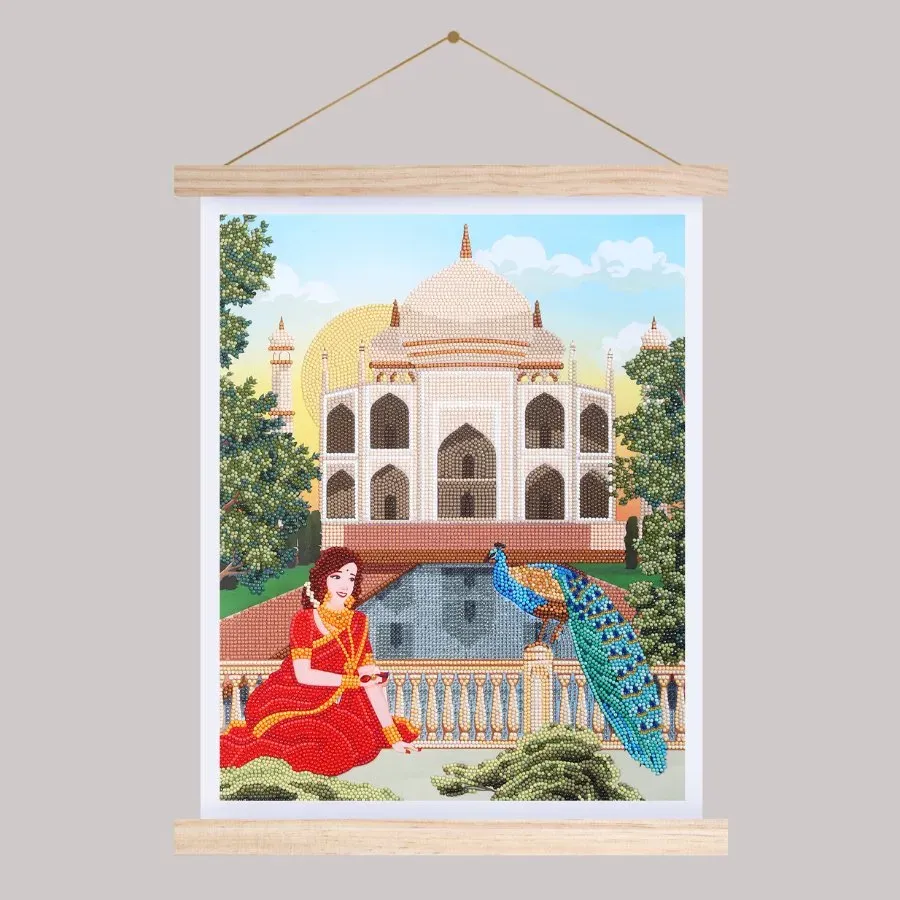 Craft Buddy Crystal Art Taj Mahal scroll 40x50cm met strass