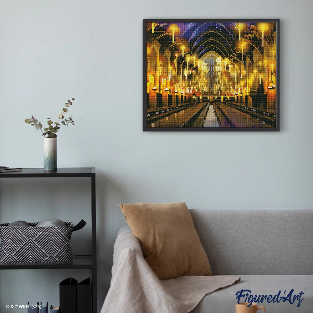 Figured'Art Grote Zaal Harry Potter diamond painting 40x50cm ingelijst