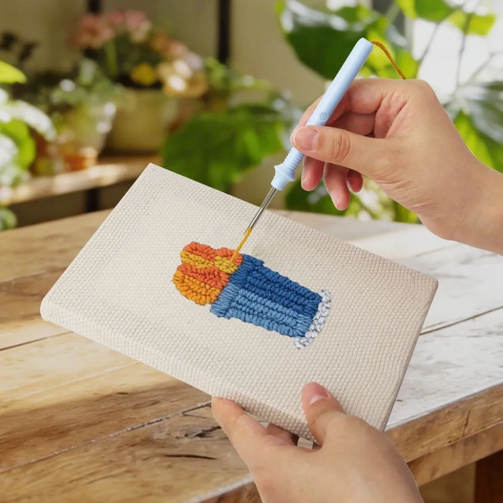 Figured'Art Blije Planten 2 punch needle set 4 stuks planten