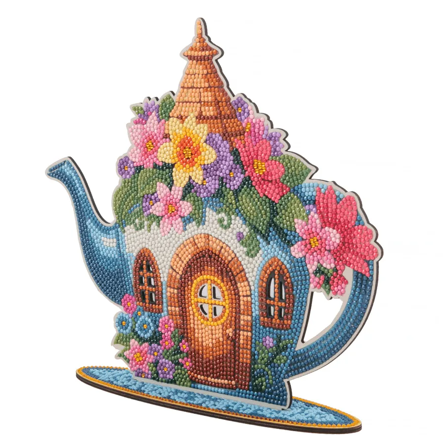 Craft Buddy Crystal Art Flower Teapot diamond painting 24 cm