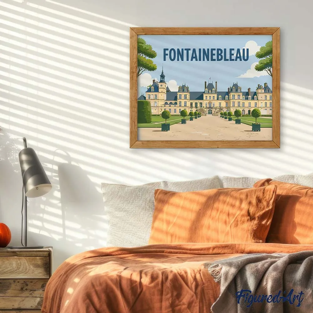 Figured'Art Paleis van Fontainebleau schilderen op nummer 40x50cm