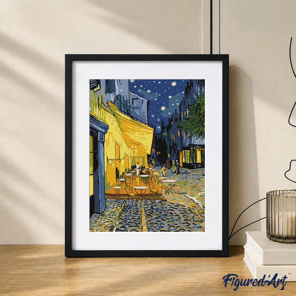 Figured'Art Van Gogh Caféterras bij nacht cadeauset 24,5x32,5 cm