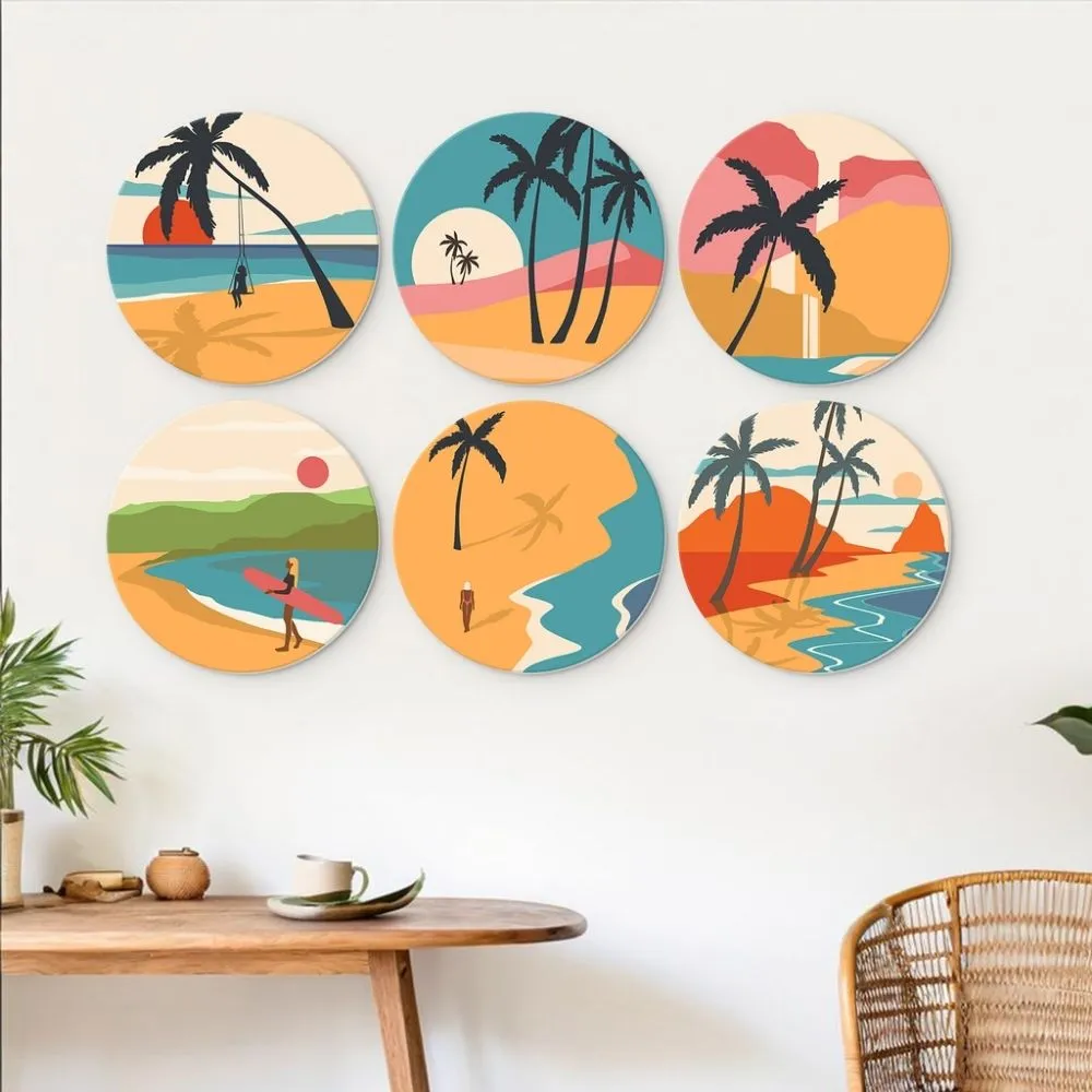 Figured'Art Mini Serie Dagdromen schilderen op nummer Ø20cm 6 stuks
