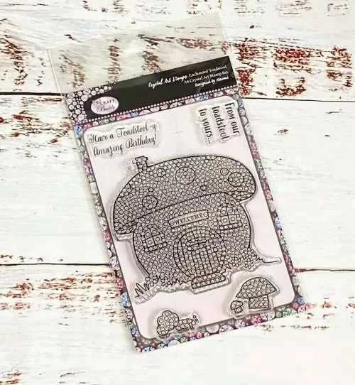 Craft Buddy Crystal Art Enchanted Toadstool stempels A6 paddenstoel