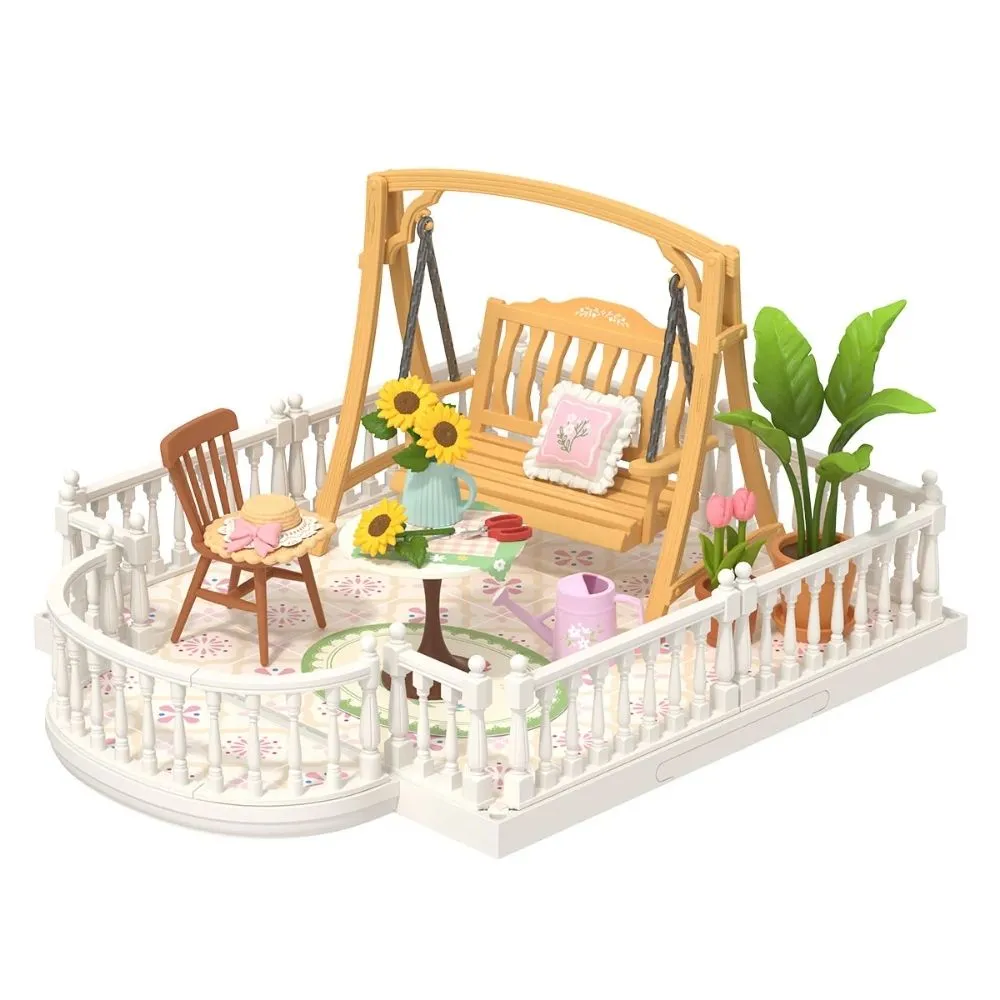 Figured'Art Zonnige pauzeterras miniatuurhuisje bouwpakket 68-delig