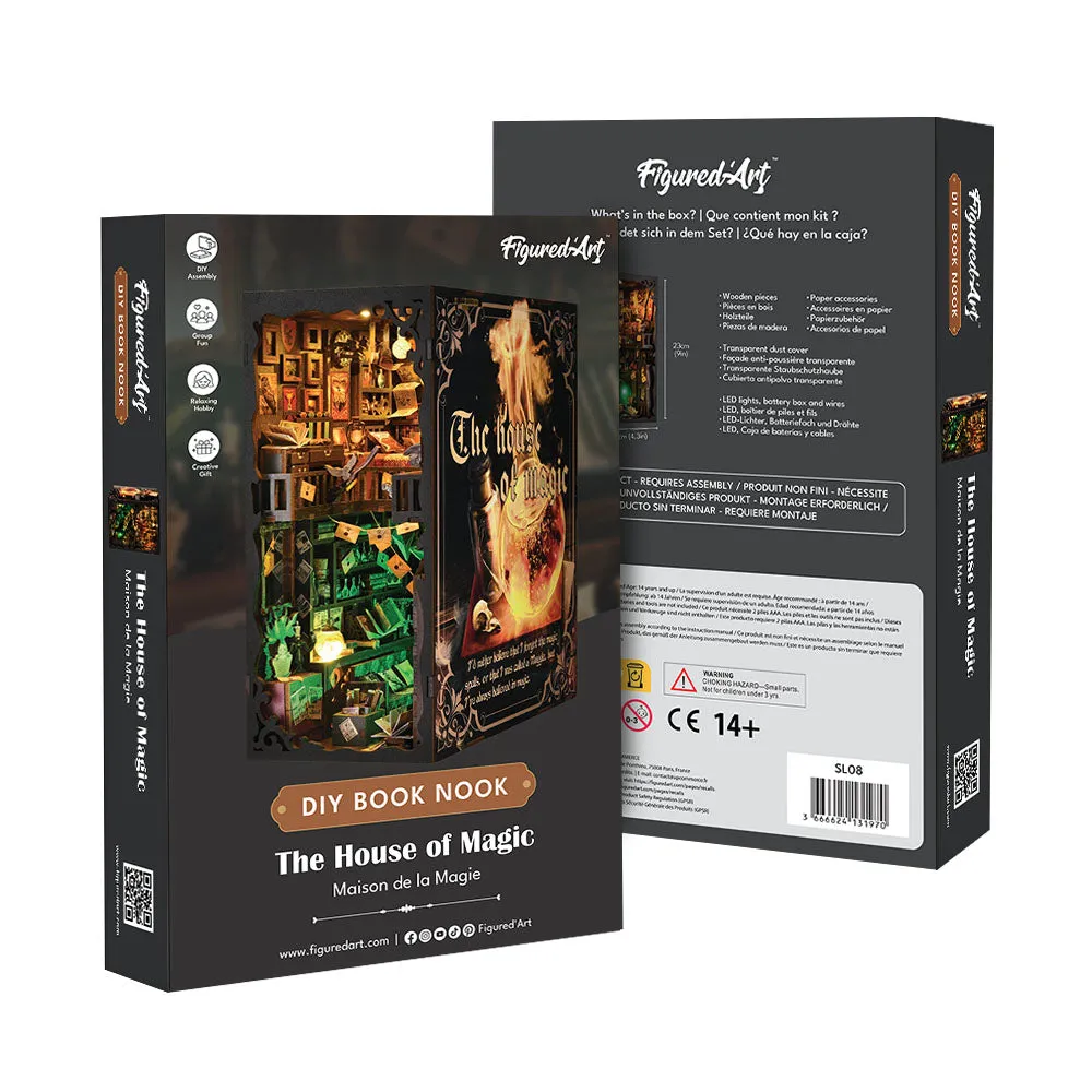 Figured'Art Magische Grot book nook 18x11x23 cm led