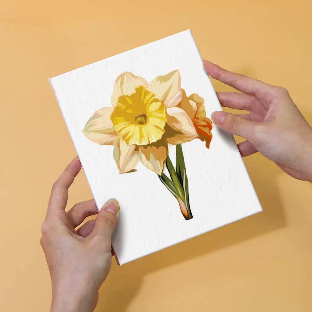 Figured'Art Bloemenreis mini schilderen op nummer 15x20cm 6 stuks