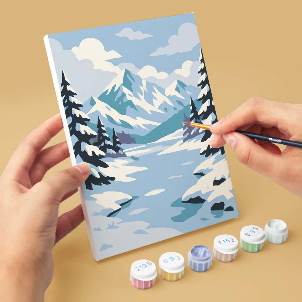 Figured'Art Mini Serie Seizoenen Rond de Wereld schilderen op nummer 6x 15x20cm