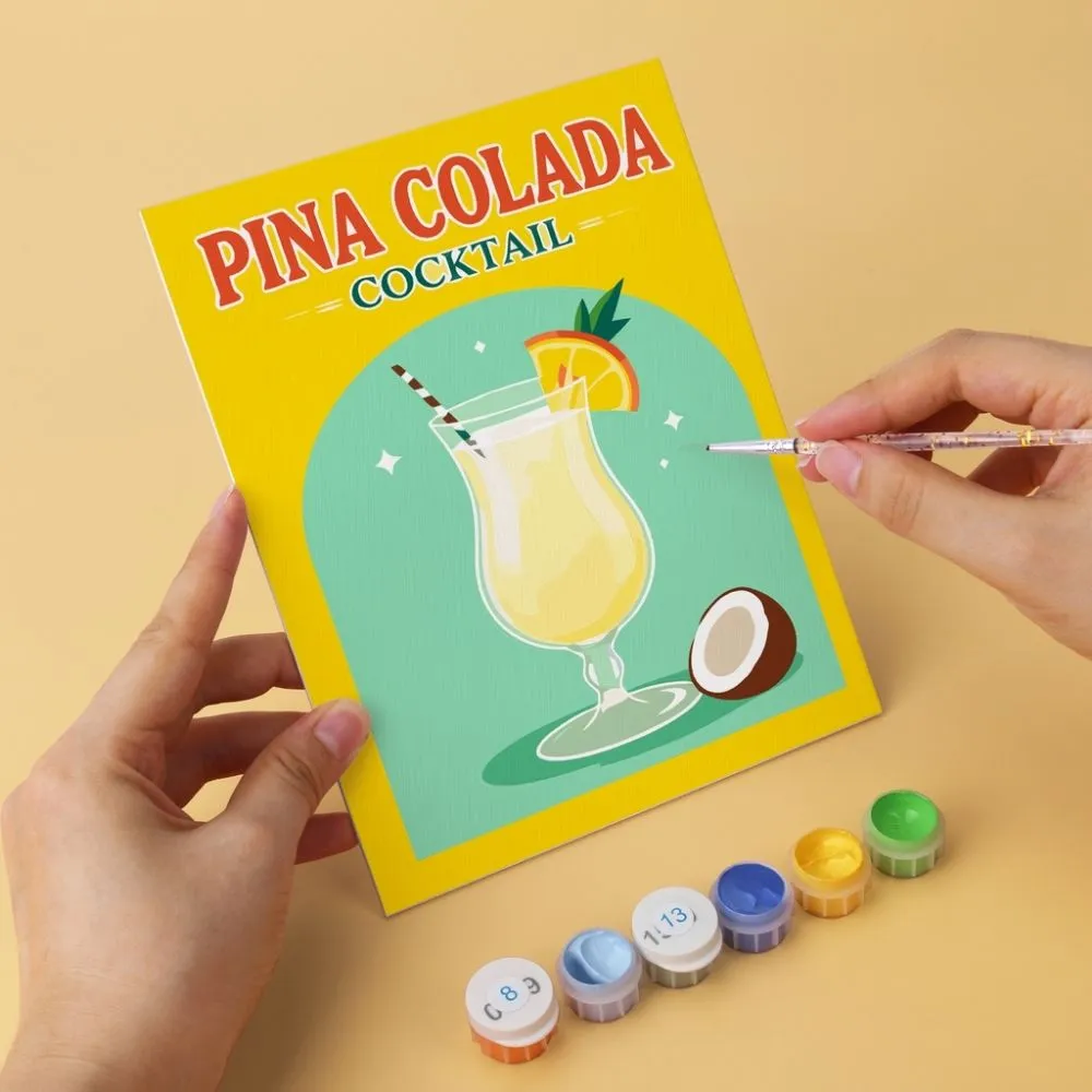 Figured'Art Mini Serie Happy Hour-prints schilderen op nummer 15x20cm 6 stuks