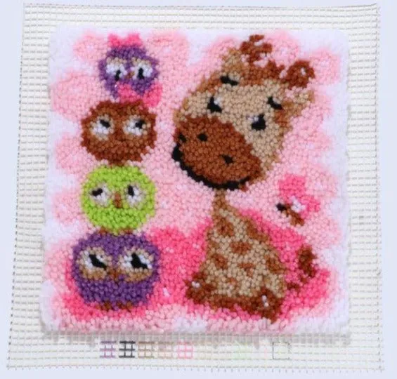 Craft Buddy Koala & Giraffe knoopset 2 canvassen 30x30cm