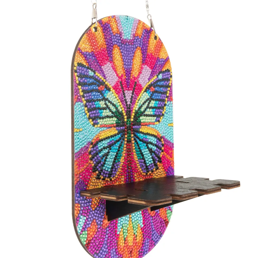 Craft Buddy Butterfly Bloom Crystal Art hangplankje vlinder 14,5 cm