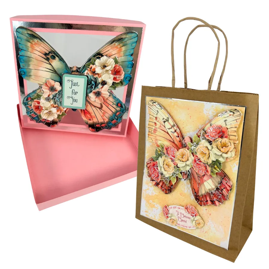 Craft Buddy Butterfly Shaped Card Collection kaarten 32 stuks