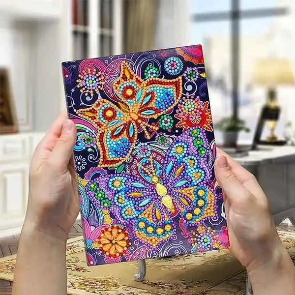 Figured'Art Diamond Painting Boek Vlinders A5 64 pagina's rond