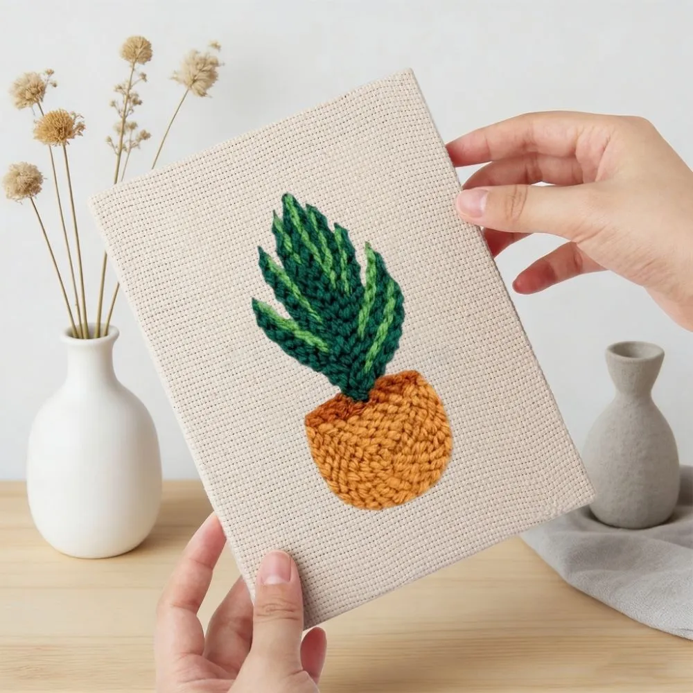 Figured'Art Stedelijke Jungle 1 punch needle set 15x20 cm 4 stuks