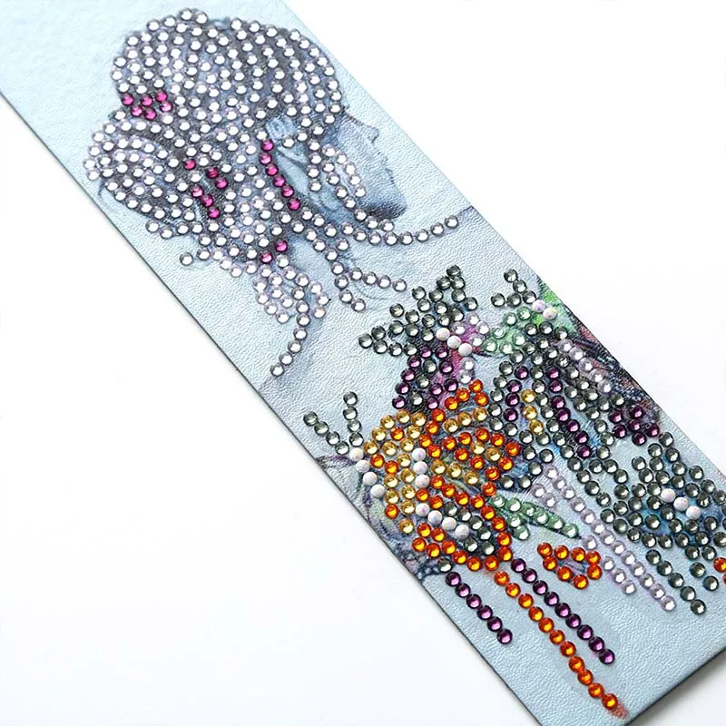 Figured'Art Vrouw met Bloemen diamond painting boekenlegger 21x6cm