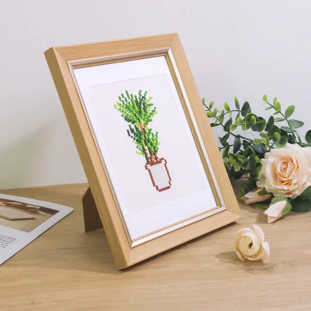 Figured'Art Mini Diamond Painting lijst Hout 17x22 rechthoek
