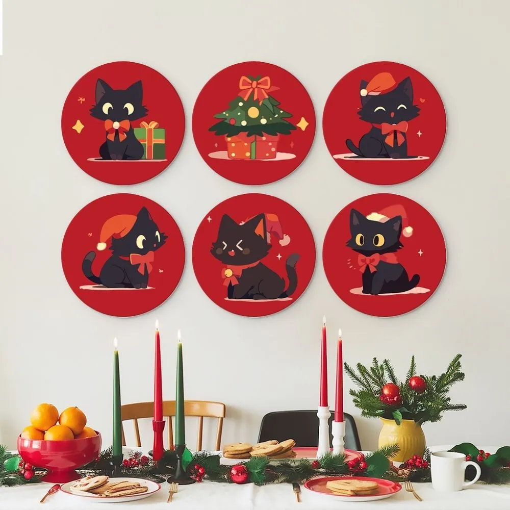 Figured'Art Mini Maretak en pootjes schilderen op nummer Ø20cm 6 stuks