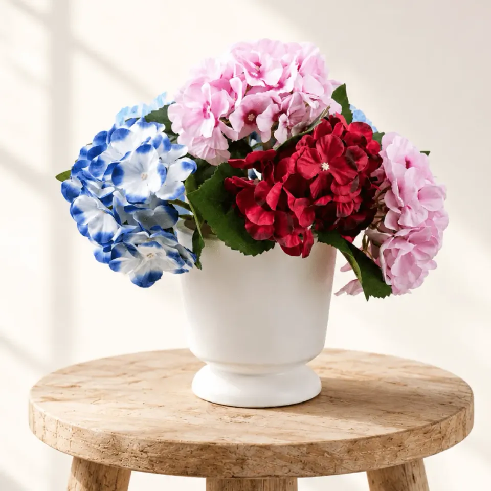 Craft Buddy Forever Flowerz Hortensia kunstbloemen knutselset 16 stelen