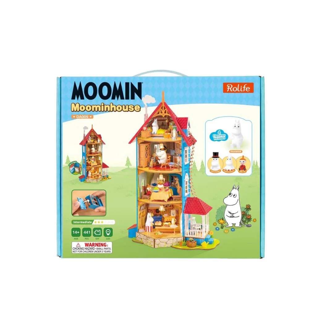 Figured'Art Moominhuis miniatuurhuisje 3D puzzel met LED 100 st