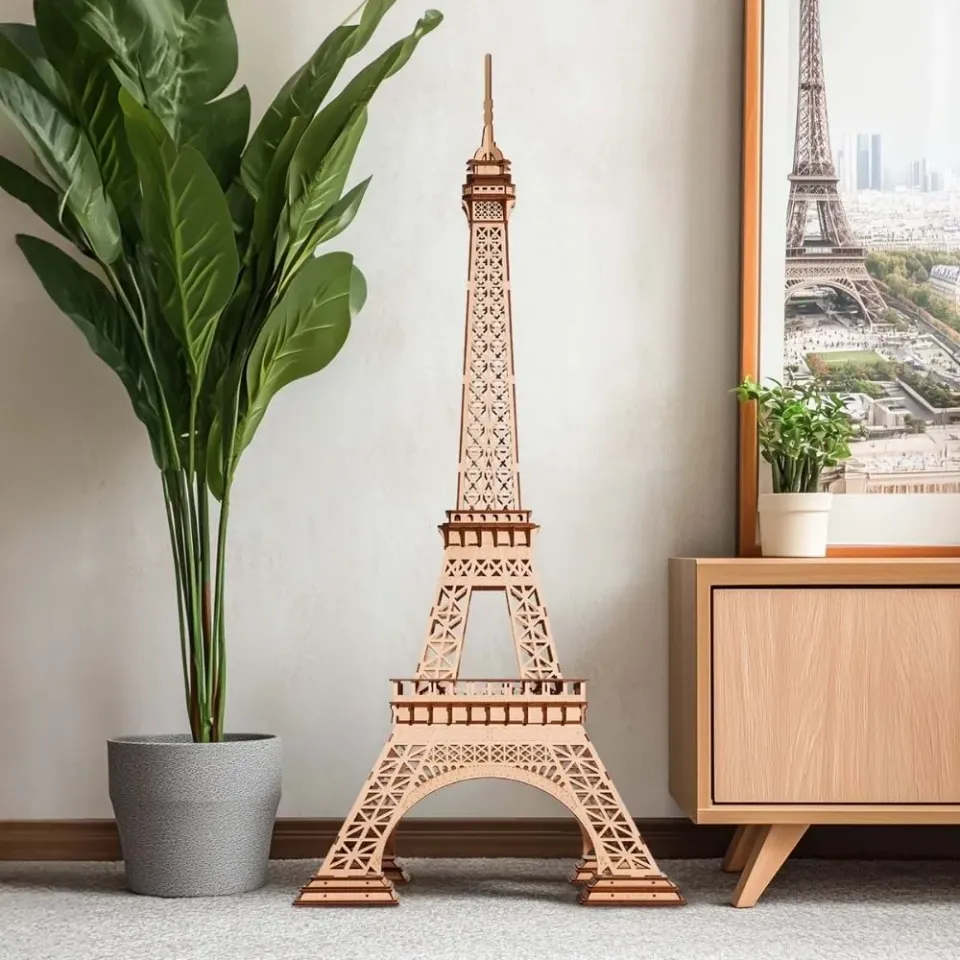 Figured'Art Eiffeltoren Plus 3D puzzel houten 191 stukjes