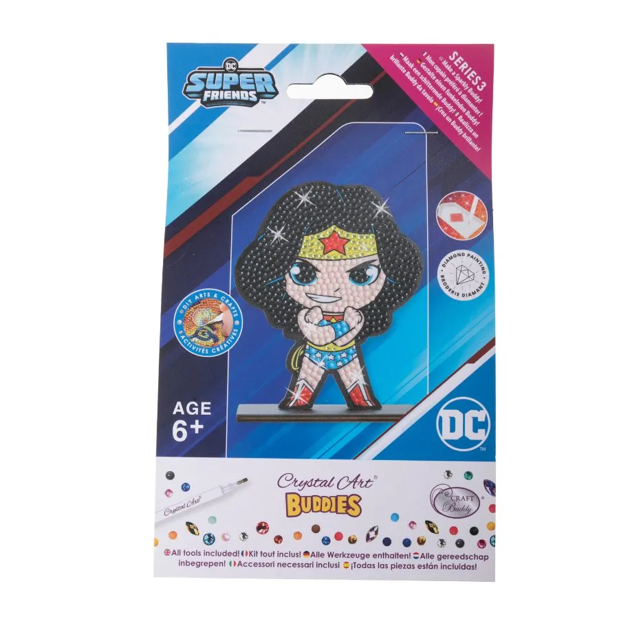 Craft Buddy Crystal Art Buddies Wonder Woman figuur 11 cm