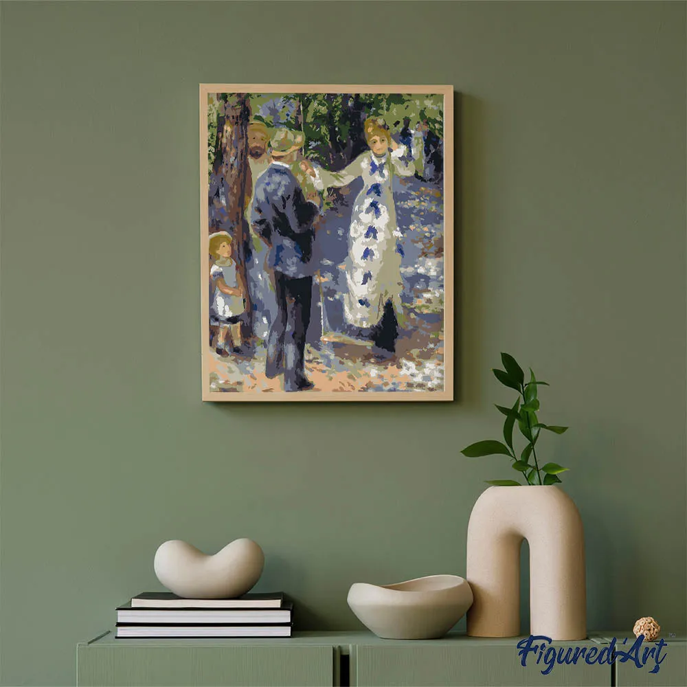 Figured'Art De schommel Renoir Schilderen op Nummer 40x50 cm